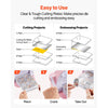 VEVOR Cutting Plates, 6 Pcs, 8.86 x 6.14 in, Clear Polycarbonate Material, Die Cut Pads Compatible with VEVOR Die Cutting and Embossing Machine KM-1860, for Scrapbooking, Card Making, Crafting