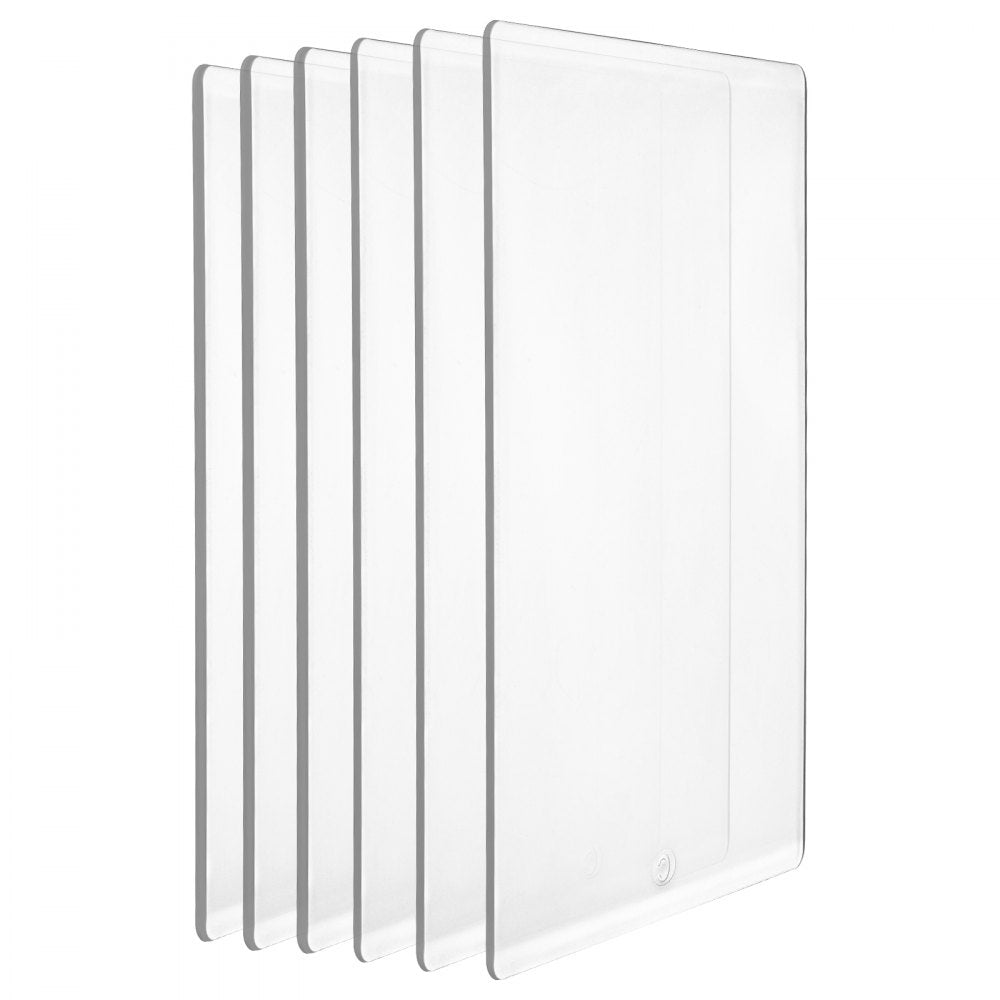 VEVOR Cutting Plates, 6 Pcs, 8.86 x 6.14 in, Clear Polycarbonate Material, Die Cut Pads Compatible with VEVOR Die Cutting and Embossing Machine KM-1860, for Scrapbooking, Card Making, Crafting