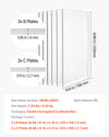 VEVOR Cutting Plates, 6 Pcs, 8.86 x 6.14 in, Clear Polycarbonate Material, Die Cut Pads Compatible with VEVOR Die Cutting and Embossing Machine KM-1860, for Scrapbooking, Card Making, Crafting
