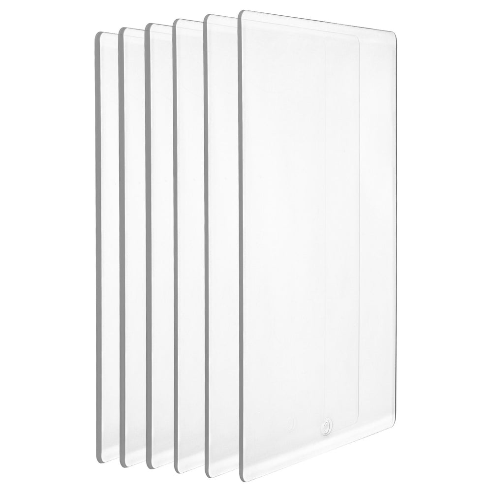 VEVOR Cutting Plates, 6 Pcs, 8.86 x 6.14 in, Clear Polycarbonate Material, Die Cut Pads Compatible with VEVOR Die Cutting and Embossing Machine KM-1860, for Scrapbooking, Card Making, Crafting