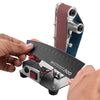 VEVOR 3-in-1 Mini Belt Sander, 13" x 1.2" Sanding Belt, 2.75" Grinding & Polishing Wheel Combo, 7-Speed Adjustable with Forward/Reverse Control for Woodworking, Jewelry Making, Knife Sharpening