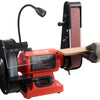 VEVOR 8" Bench Grinder & 2" x 28" Belt Sander Combo, 350W Professional Grinding Sanding Machine with LED Work Light & Protective Eye Shield for Metalworking, Woodworking, Knife Sharpening