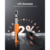 VEVOR Digital Torque Wrench, 3/8 Inch Drive, 0-99.57 lbf-ft / 0-135 N.m, 72-Tooth, ±2% High Accuracy Electronic Torque Wrench with Preset Value, Buzzer and LED Notification, for Automotive Motorcycle