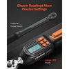 VEVOR Torque Wrench Set 1/4" Drive 42-Piece Digital Torque Wrench 4 Units, ±2% Accuracy, LCD Screen, with Buzzer and LED Indicator, with Sockets, Bits, Extension Bar, Adapter, for Automotive Repair