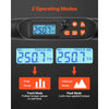 VEVOR Torque Wrench Set 1/2" Drive Digital Torque Wrench 4 Display Units, ±2% Accuracy, LCD Screen, with Buzzer and LED Indicator, with Sockets, Extension Bar, Adapter, for Automotive Repair