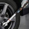 VEVOR Torque Wrench 0-1.5 in Adjustable Jaw Opening Digital Torque Wrench, Open-End Jaw, 4 Display Units, ±2% Accuracy, LCD Screen, with Buzzer and LED Indicator, for Pipe and Automotive Repair