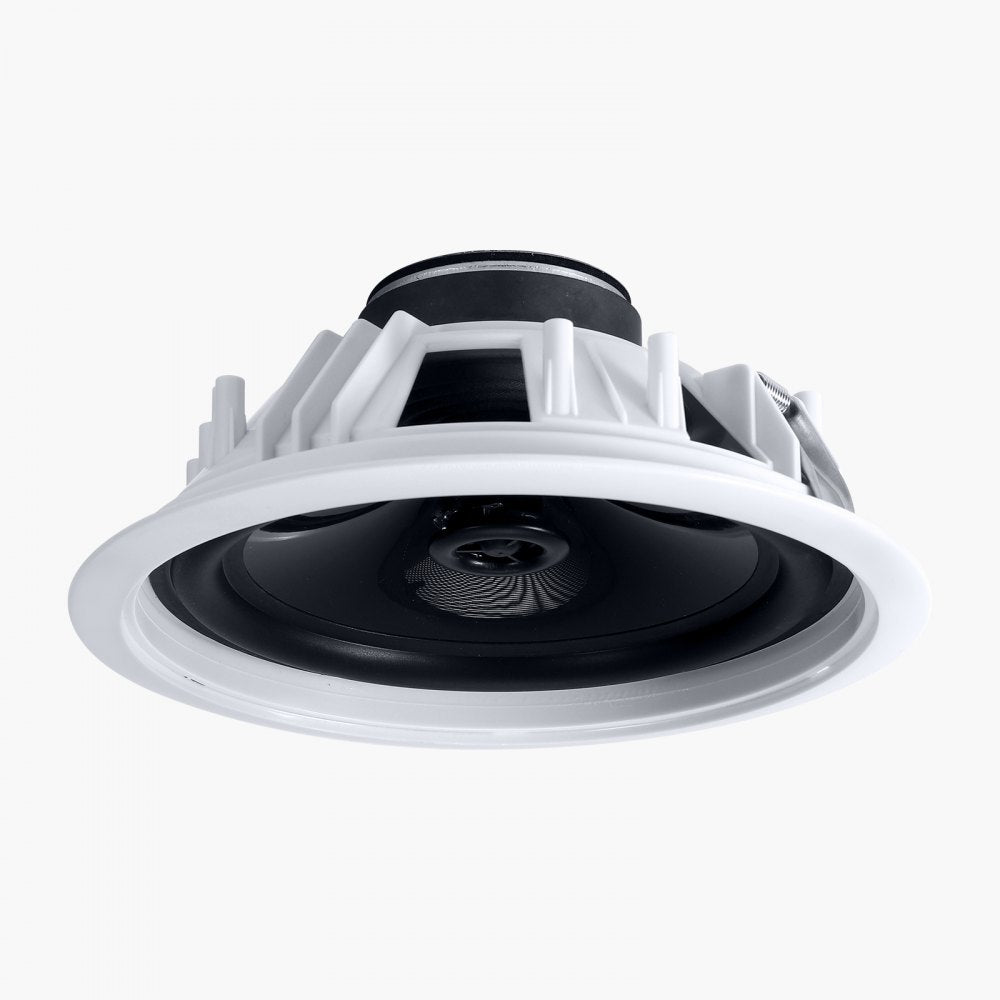 VEVOR Bluetooth Ceiling Speakers, 8", In Ceiling & In-Wall Speaker System with Amplifier, 2-Way Flush Mount Speakers, for Damp Humid Placement, Home Theater, Living Room, or Covered Patio, 1 Pair