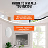 VEVOR 8 Inch in Ceiling Speakers, 200-Watts, Flush Mount Ceiling & in-Wall Speakers System with 8ΩImpedance 89dB Sensitivity, for Home Kitchen Living Room Bedroom or Covered Outdoor Porches, Single