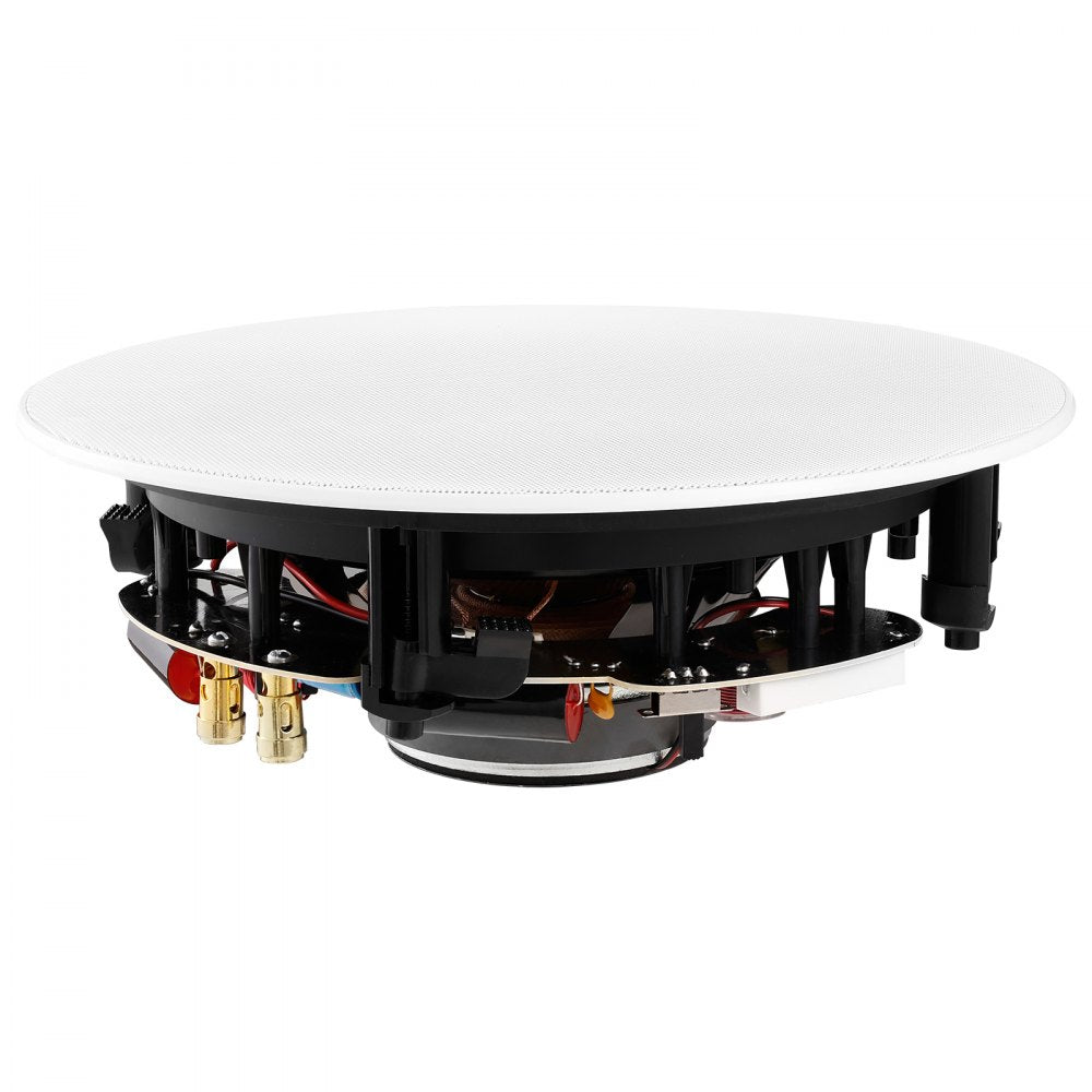 VEVOR 8 Inch in Ceiling Speakers, 200-Watts, Flush Mount Ceiling & in-Wall Speakers System with 8ΩImpedance 89dB Sensitivity, for Home Kitchen Living Room Bedroom or Covered Outdoor Porches, Single