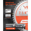 VEVOR Circular Saw Blade, 7-1/4 inch Diameter, 48 Sharp Alloy Teeth, 5/8 inch Arbor, Fine Finish, Metal Cutting Blade for Circular Saw, with Noise-Reducing Heat Vents, for Cutting Steel and Aluminum
