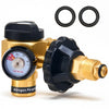 VEVOR Nitrogen Purging Regulator, Nitrogen Purge Control Valve with 500PSI Test Pressure, 4-Position Flow Control (TST/PRG/BRZ/OFF) for Brazing, Pipeline Purging, Leak Checking & Pressure Testing