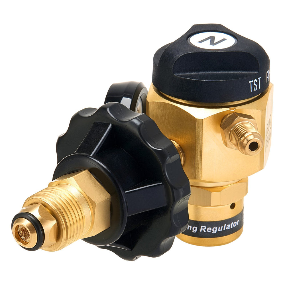 VEVOR Nitrogen Purging Regulator, Nitrogen Purge Control Valve with 500PSI Test Pressure, 4-Position Flow Control (TST/PRG/BRZ/OFF) for Brazing, Pipeline Purging, Leak Checking & Pressure Testing