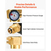 VEVOR Nitrogen Purging Regulator, Nitrogen Purge Control Valve with 650PSI Test Pressure, 4-Position Flow Control (TST/PRG/BRZ/OFF) for Brazing, Pipeline Purging, Leak Checking & Pressure Testing