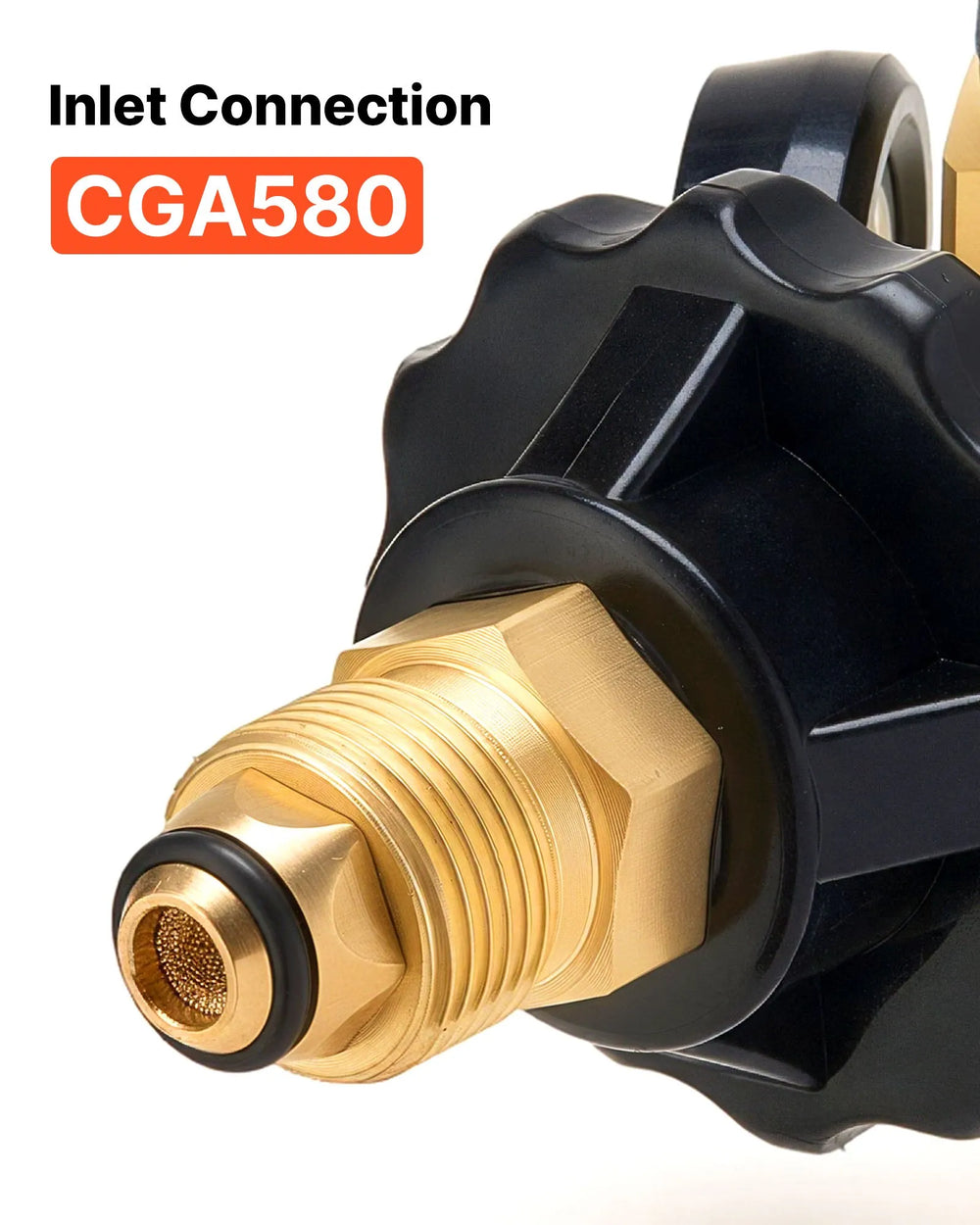 VEVOR Nitrogen Purging Regulator, Nitrogen Purge Control Valve with 650PSI Test Pressure, 4-Position Flow Control (TST/PRG/BRZ/OFF) for Brazing, Pipeline Purging, Leak Checking & Pressure Testing