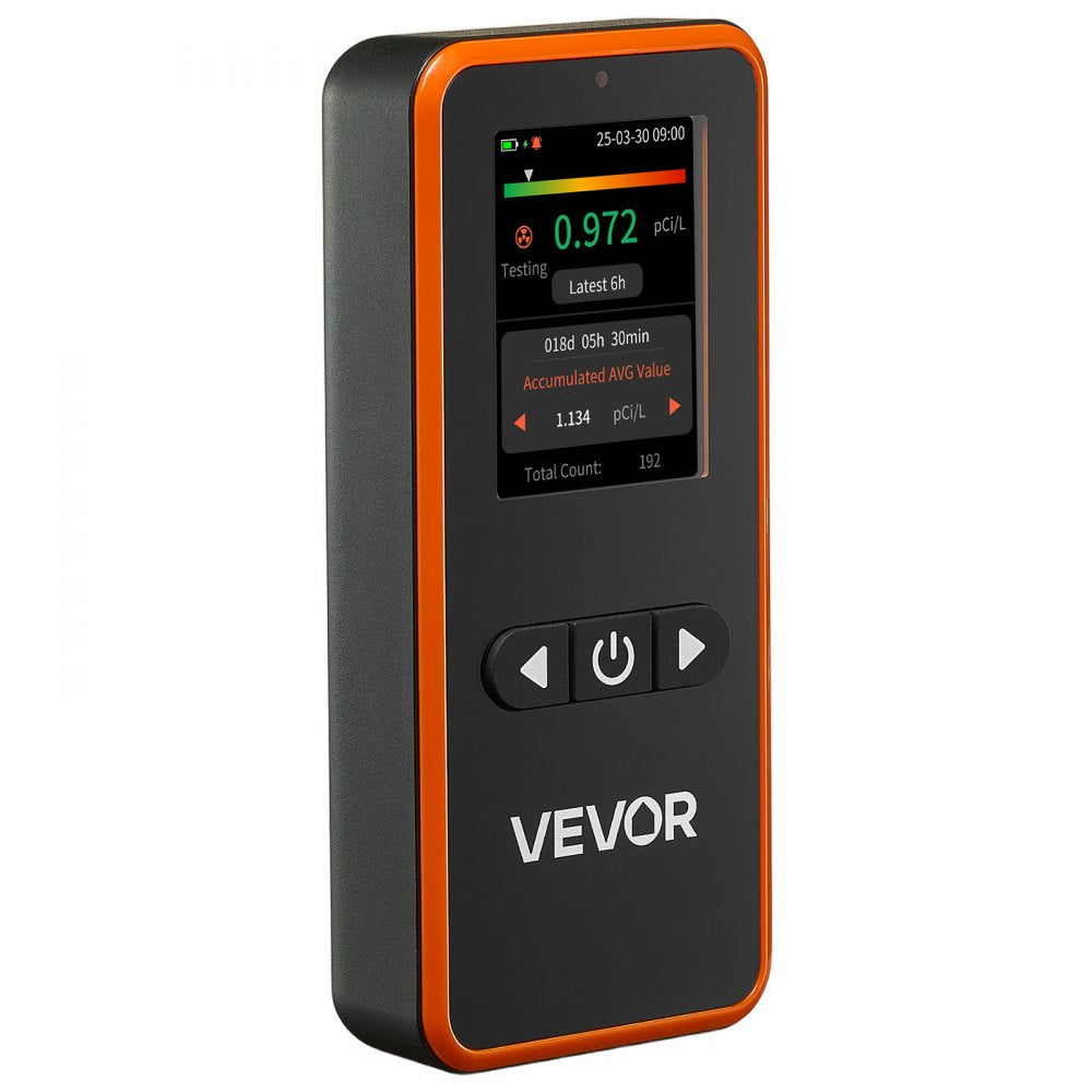Home Radon Detector 3.3Bq to 37kBq/m³ Portable Easy to Use Battery Operated
