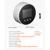 VEVOR Radon Air Quality Meter Detector for Home 3.3Bq/m³ to 37kBq/m³ Battery Powered