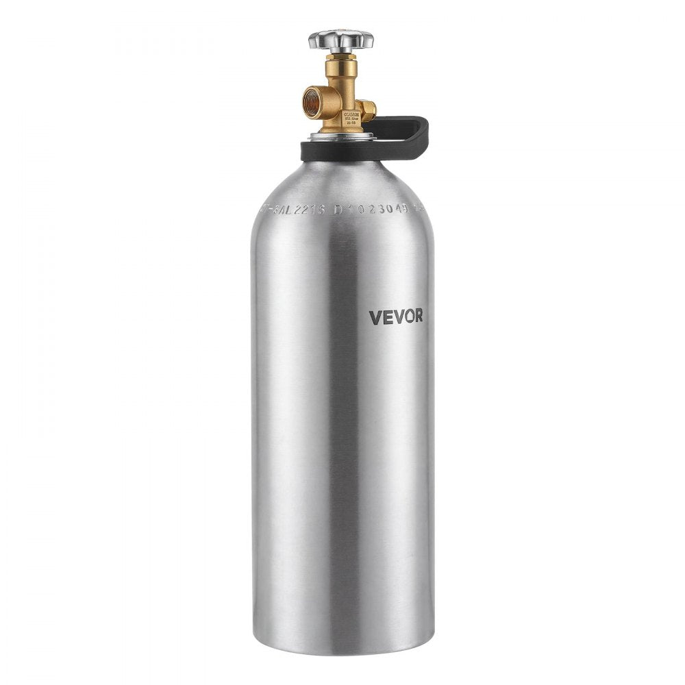 VEVOR 40 Cu. Ft DOT Nitrogen Cylinder Aluminum Alloy Air Tank (Ships Empty), High-Strength Aluminum Alloy 6061-T6 Cylinder with CGA-580 Valve & Handle, for Manufacturing, Welding, Beverage Production
