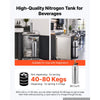 VEVOR 60 Cu. Ft DOT Nitrogen Cylinder Aluminum Alloy Air Tank (Ships Empty), High-Strength Aluminum Alloy 6061-T6 Cylinder with CGA-580 Valve & Handle, for Manufacturing, Welding, Beverage Production