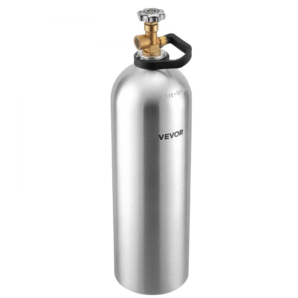 VEVOR 60 Cu. Ft DOT Nitrogen Cylinder Aluminum Alloy Air Tank (Ships Empty), High-Strength Aluminum Alloy 6061-T6 Cylinder with CGA-580 Valve & Handle, for Manufacturing, Welding, Beverage Production