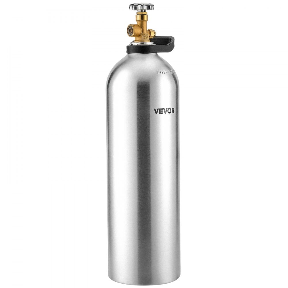 VEVOR 60 Cu. Ft DOT Nitrogen Cylinder Aluminum Alloy Air Tank (Ships Empty), High-Strength Aluminum Alloy 6061-T6 Cylinder with CGA-580 Valve & Handle, for Manufacturing, Welding, Beverage Production