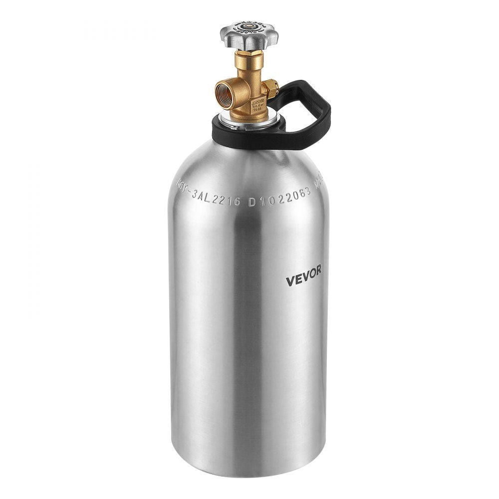 VEVOR 30 Cu. Ft DOT Nitrogen Cylinder Aluminum Alloy Air Tank (Ships Empty), High-Strength Aluminum Alloy 6061-T6 Cylinder with CGA-580 Valve & Handle, for Manufacturing, Welding, Beverage Production