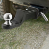 VEVOR Trailer Hitch, Fits 2 Inches Receiver, Trailer Hitch Ball Mount with 2 Inches Ball and Pin, 7500 lbs Capacity Ball Hitch, 2 Inches Drop, Tow Hitch for Heavy Duty Truck with Carbon Steel, Black