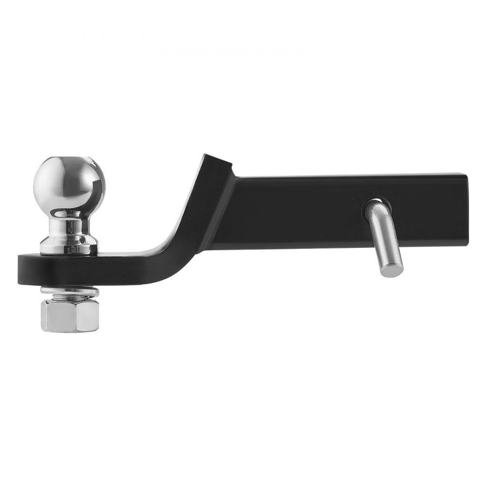 VEVOR Trailer Hitch, Fits 2 Inches Receiver, Trailer Hitch Ball Mount with 2 Inches Ball and Pin, 7500 lbs Capacity Ball Hitch, 2 Inches Drop, Tow Hitch for Heavy Duty Truck with Carbon Steel, Black