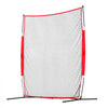 VEVOR Barricade Backstop Net, 7x7 ft Ball Sports Barrier Netting, Portable Practice Equipment with Carry Bag, Protection Screen for Baseball Softball Lacrosse Soccer Hockey Training, for Backyard