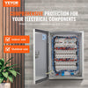 VEVOR NEMA Stainless Steel Enclosure, 16 x 12 x 8\'\' NEMA 4X Steel Electrical Box, IP66 Waterproof & Dustproof, Outdoor/Indoor Electrical Junction Box, with Mounting Plate