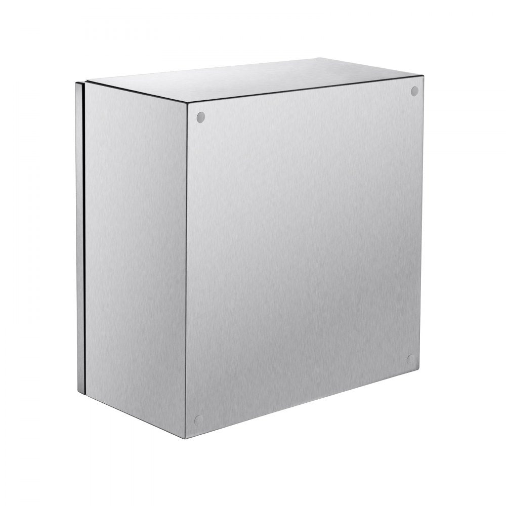 VEVOR NEMA Stainless Steel Enclosure, 16 x 16 x 8\'\' NEMA 4X Steel Electrical Box, IP66 Waterproof & Dustproof, Outdoor/Indoor Electrical Junction Box, with Mounting Plate
