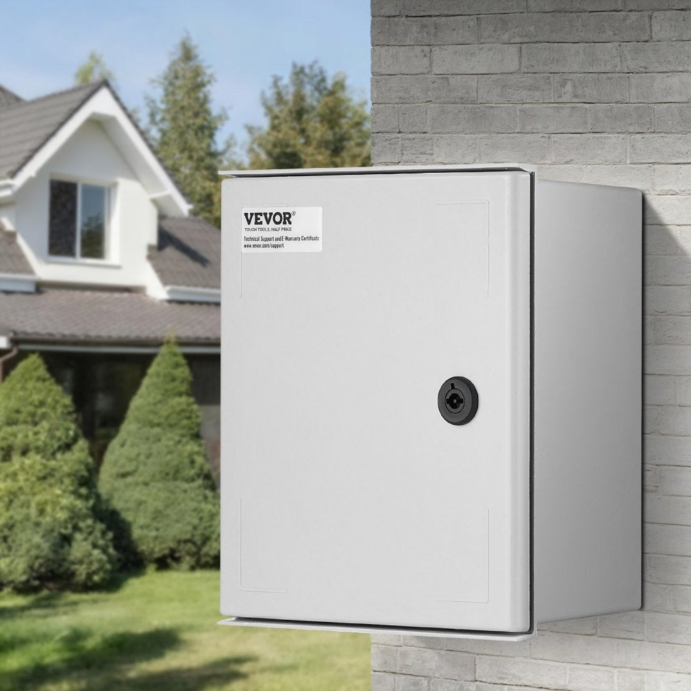 VEVOR NEMA Electric Box, 12x10x6'' NEMA 4X Fiberglass Electric Enclosure, IP66 Water & Dust Resistant, Suitable for Both Outdoor & Indoor Use, Includes Mounting Plate (30x25x14 cm)