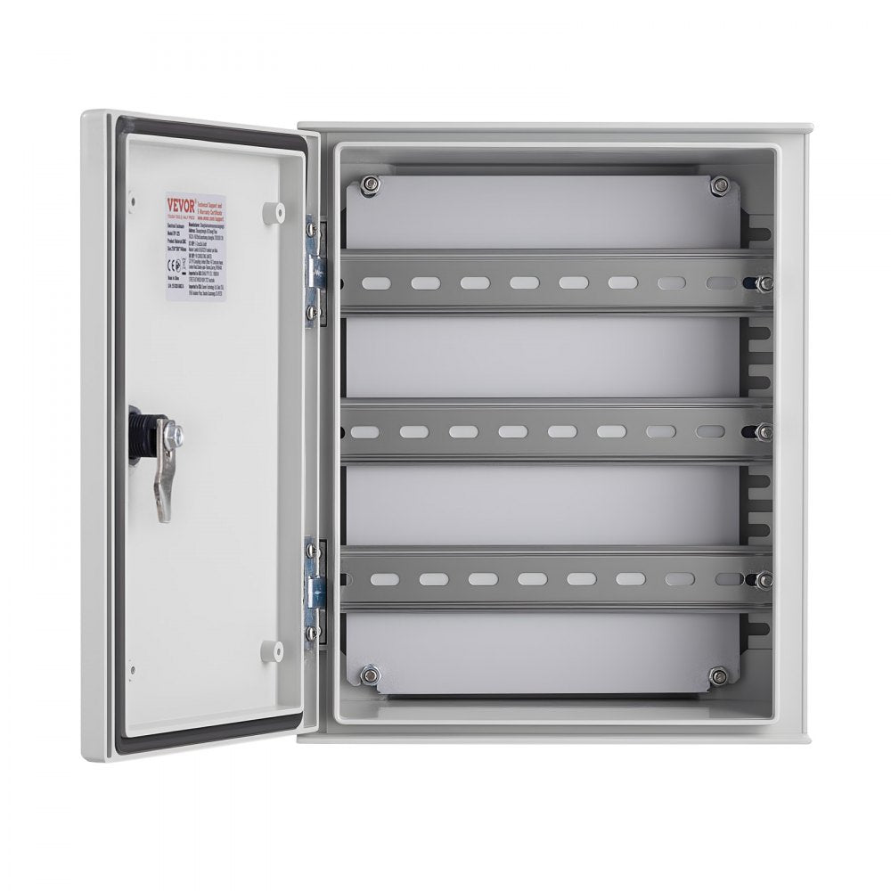 VEVOR NEMA Electric Box, 12x10x6'' NEMA 4X Fiberglass Electric Enclosure, IP66 Water & Dust Resistant, Suitable for Both Outdoor & Indoor Use, Includes Mounting Plate (30x25x14 cm)