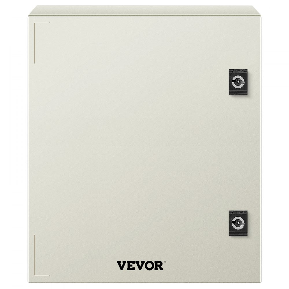 VEVOR NEMA Steel Enclosure, 16 x 12 x 8\'\' NEMA 4X Fiberglass Electrical Box, IP66 Waterproof & Dustproof, Outdoor/Indoor Electrical Junction Box, with Mounting Plate(40 x 30 x 20 cm)