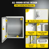 VEVOR NEMA Metal Case, 10 x 8 x 6'' NEMA 4X Metal Electric Enclosure, IP66 Water & Dust Resistant, Suitable for Both Outdoor & Indoor Use, Includes Mounting Plate