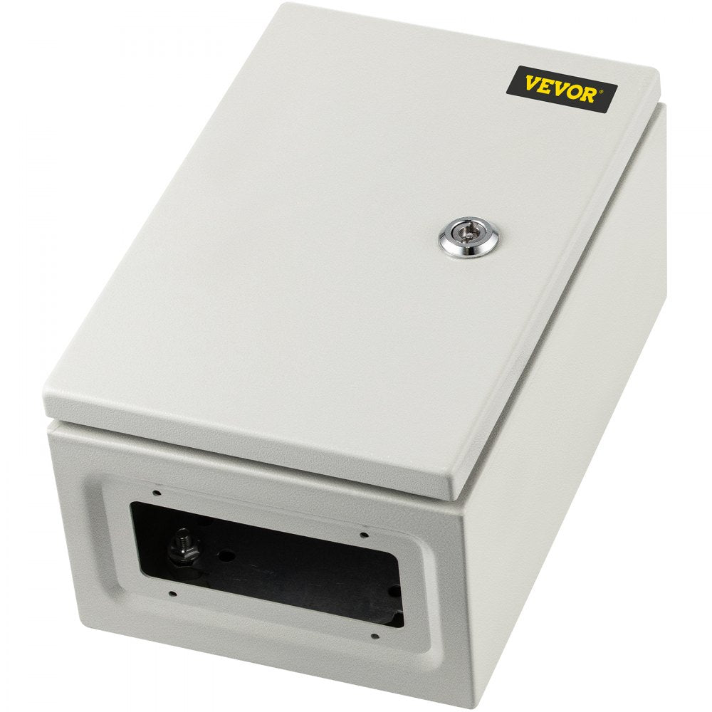 VEVOR NEMA Steel Enclosure 12×8×6,NEMA 4X Steel Electrical Box,IP66 Waterproof & Dustproof,Outdoor/Indoor Electrical Junction Box,with Mounting Plate