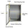 VEVOR NEMA Steel Enclosure 12×8×6,NEMA 4X Steel Electrical Box,IP66 Waterproof & Dustproof,Outdoor/Indoor Electrical Junction Box,with Mounting Plate