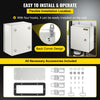 VEVOR NEMA Steel Enclosure, 12 x 10 x 6\'\' NEMA 4X Steel Electrical Box, IP66 Waterproof & Dustproof, Outdoor/Indoor Electrical Junction Box, with Mounting Plate