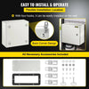 VEVOR NEMA Steel Enclosure, 12 x 12 x 6\'\' NEMA 4X Steel Electrical Box, IP66 Waterproof & Dustproof, Outdoor/Indoor Electrical Junction Box, with Mounting Plate