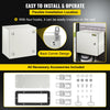 VEVOR NEMA Steel Enclosure, 12 x 12 x 8\'\' NEMA 4X Steel Electrical Box, IP66 Waterproof & Dustproof, Outdoor/Indoor Electrical Junction Box, with Mounting Plate