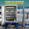 VEVOR Carbon Steel Electrical Box, 16x12x6 inches, Hinged Cover, IP66 Waterproof & Dust Resistant, Suitable for Outdoor Use, Includes Mounting Plate