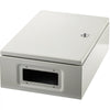 VEVOR Carbon Steel Electrical Box, 16x12x6 inches, Hinged Cover, IP66 Waterproof & Dust Resistant, Suitable for Outdoor Use, Includes Mounting Plate