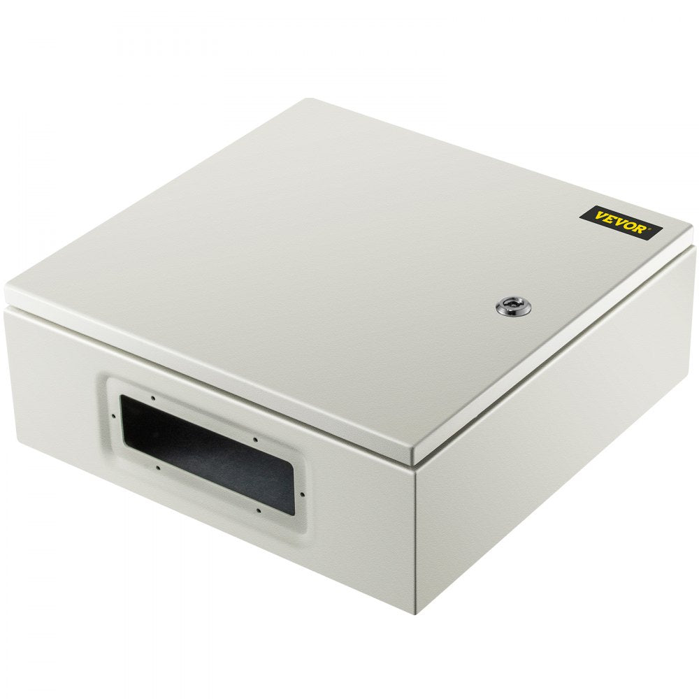 VEVOR NEMA Steel Enclosure, 16 x 16 x 6\'\' NEMA 4X Steel Electrical Box, IP66 Waterproof & Dustproof, Outdoor/Indoor Electrical Junction Box, with Mounting Plate