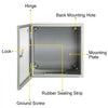 VEVOR NEMA Steel Enclosure, 16 x 16 x 6\'\' NEMA 4X Steel Electrical Box, IP66 Waterproof & Dustproof, Outdoor/Indoor Electrical Junction Box, with Mounting Plate