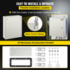 VEVOR NEMA Steel Case, 20x16x6'' NEMA 4X Metal Electric Enclosure, IP66 Water & Dust Resistant, Suitable for Both Outdoor/Indoor Use, Includes Mounting Plate