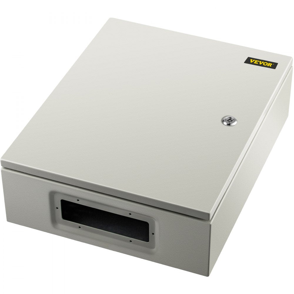 VEVOR NEMA Steel Case, 20x16x6'' NEMA 4X Metal Electric Enclosure, IP66 Water & Dust Resistant, Suitable for Both Outdoor/Indoor Use, Includes Mounting Plate