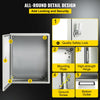 VEVOR NEMA Steel Case, 20x16x8'' NEMA 4X Metal Electric Enclosure, IP66 Water & Dust Resistant, Suitable for Both Outdoor & Indoor Use, Includes Mounting Plate