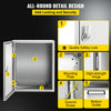 VEVOR NEMA Steel Enclosure, 20 x 16 x 10\'\' NEMA 4X Steel Electrical Box, IP66 Waterproof & Dustproof, Outdoor/Indoor Electrical Junction Box, with Mounting Plate