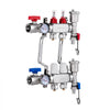 VEVOR 2-Branch Radiant Heat Manifold, 1/2" PEX Tubing Manifold, Stainless Steel PEX Manifold for Hydronic Radiant Floor Heating, Radiant Heat PEX Manifold Kit with 1/2" Adapters Included