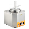 VEVOR Electric Cheese Dispenser with Pump, 2.4L Commercial Hot Fudge Warmer, Plastic Pump Dispenser, 86-230℉ Temp Adjustable Nacho Cheese Sauce Warmer, for Hot Fudge Cheese Caramel