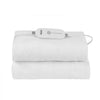 VEVOR Heated Mattress Pad, 54 x 75 in, Full Size Electric Bed Warmer with 1-5 Heat Settings Control, 10-Hour Auto Shut Off, Machine-Wash Breathable Coral Fleece Heating Electric Mattress Sheets, White